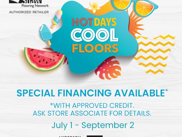 Shaw Hot Days Cool Floors Promo Banner 2024